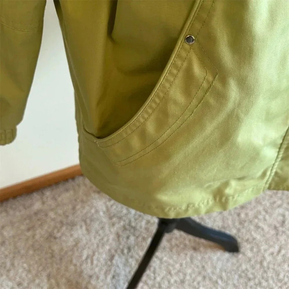 Mackintosh Women's Green Spring Jacket Large Removable Hood Packable Travel - Picture 3 of 11